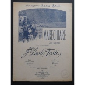 TOSTI F. Paolo Marechiare Chant Piano 1886