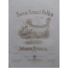 STRAUSS Johann Sans Souci Polka Piano ca1860