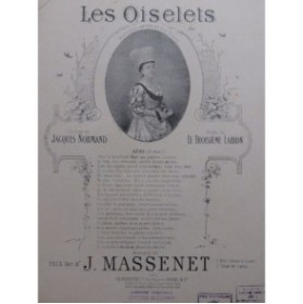 MASSENET Jules Les Oiselets Chant Piano 1928