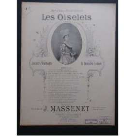 MASSENET Jules Les Oiselets Chant Piano 1928