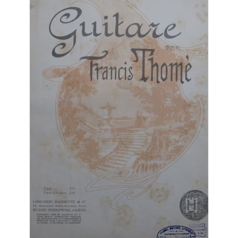 THOMÉ Francis Guitare Piano 1902