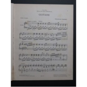 THOMÉ Francis Guitare Piano 1902