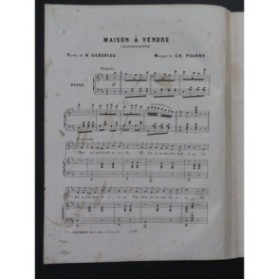 POURNY Charles Maison à vendre Chant Piano ca1870