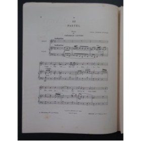 PALADILHE E. Pastel Chant Piano 1906