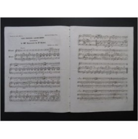 BARRAULT DE St ANDRÉ Les petits savoyards Chant Piano ca1830