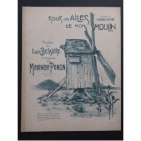 MARINIER-PONCIN Sous les ailes de mon moulin Chant Piano ca1902