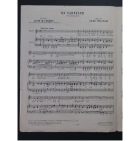 WILLIAMS Gene En Caravane Chant Piano 1925