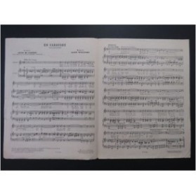 WILLIAMS Gene En Caravane Chant Piano 1925
