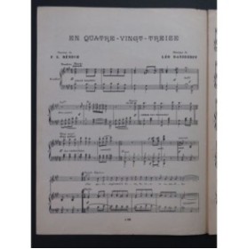 DANIDERF Léo En quatre vingt treize Chant Piano ca1893