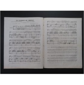 ABADIE Louis Le Pardon du Christ Chant Piano ca1850