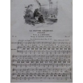 LABARRE Théodore La pauvre négresse Chant Piano ca1835