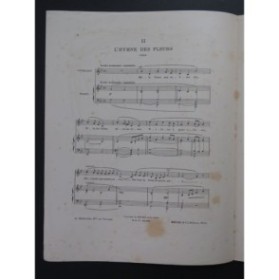 MASSENET Jules L'hymne des Fleurs Chant Piano 1908