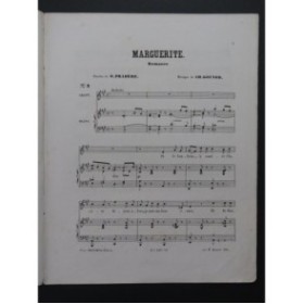 GOUNOD Charles Marguerite Chant Piano ca1866