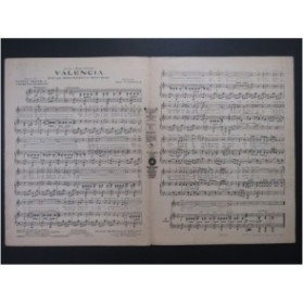 PADILLA José Valencia Chant Piano 1925