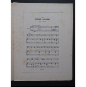 WECKERLIN  J. B. Menuet d'Exaudet Chant Piano ca1885