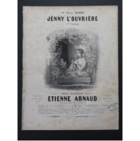 ARNAUD Étienne Jenny L'ouvrière Chant Piano 1848