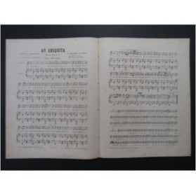 IRADIER Sébastiàn Aÿ Chiquita Chant Piano ca1860