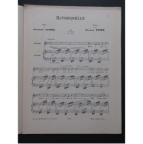 THOMÉ Francis Ritournelle Chant Piano ca1890