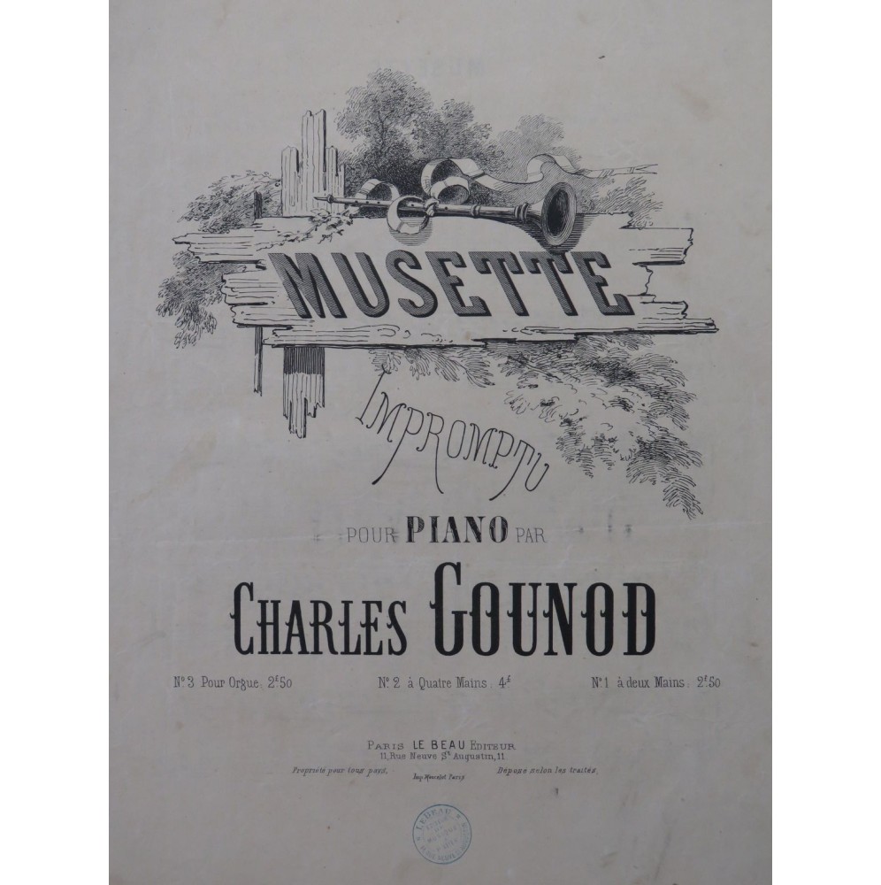 GOUNOD Charles Musette Piano ca1900