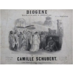 SCHUBERT Camille Diogène Quadrille Piano 4 mains ca1850