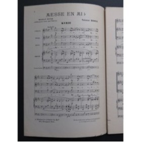 DUBOIS Théodore Messe en Mi b Chant Orgue