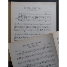 JEANJEAN Paul Douce Quiétude Piano Cornet 1924