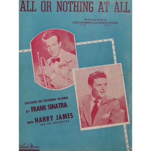 LAWRENCE ALTMAN All or Nothing at All Chant Piano 1940
