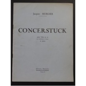 MURGIER Jacques Concerstück Dédicace Piano Tuba ou Contrebasse 1961