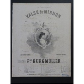 BURGMÜLLER Frédéric Valse de Mignon Piano ca1868