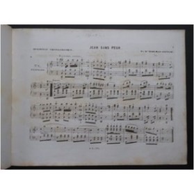 BOHLMAN SAUZEAU Henri Jean sans peur Piano ca1848