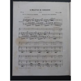 HENRION Paul Le Muletier de Tarragone Chant Piano ca1860