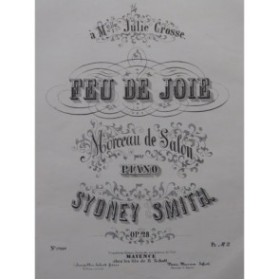 SMITH Sydney Feu de Joie Piano ca1864