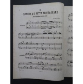 CROISEZ Alexandre Le retour du petit montagnard Piano ca1870