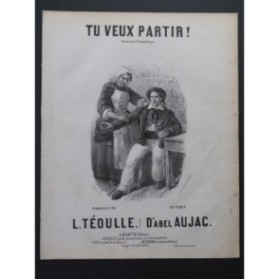 AUJAC Abel Tu veux partir ! Chant Piano ca1860