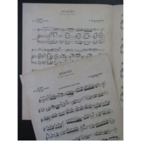 LECLAIR Jean-Marie Adagio de la 3e Sonate Piano Saxophone 1951