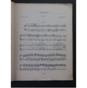 DEBUSSY Claude Quatuor No 1 Piano 4 mains ca1910