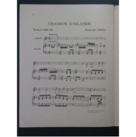 MICHAËLL J. Chanson d'Islande Chant Piano