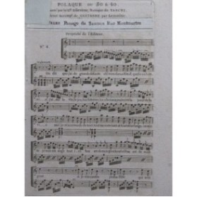 TARCHI Angelo Le Trente et Quarante Opéra No 4 Chant Guitare ca1800