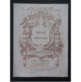 NADAUD Gustave Chanson Napolitaine Chant Piano ca1850