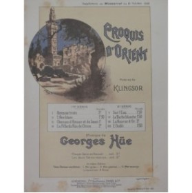HÜE Georges Chanson d'amour et de souci Chant Piano 1905