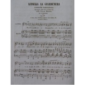 VISCONTI E. Luisella la Giardenera Chant Piano ca1840