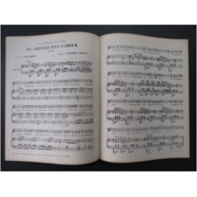 COLLIN Lucien Ne chantez plus l'amour Chant Piano ca1870