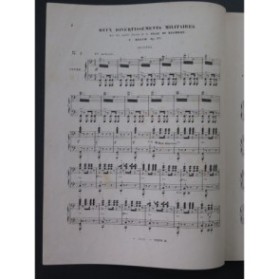 BEYER Ferdinand Divertissement Militaire No 2 op 69 Piano 4 mains XIXe