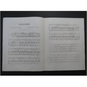 QUIDANT Alfred Petit enfant Chant Piano ca1850