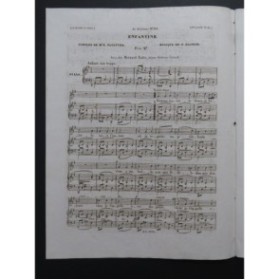 DE FLOTOW F. Enfantine Chant Piano ca1840