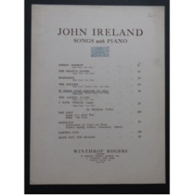 IRELAND John If there were dreams to sell Chant Piano 1918