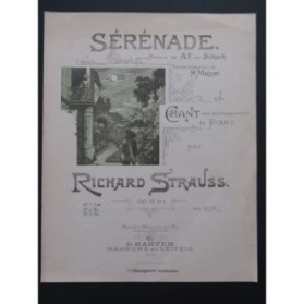 STRAUSS Richard Sérénade Chant Piano ca1898