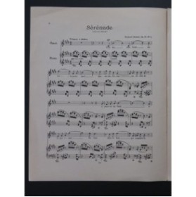 STRAUSS Richard Sérénade Chant Piano ca1898