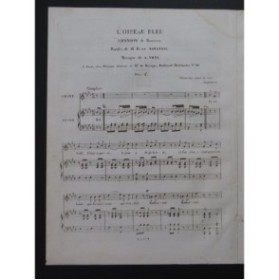 THYS A. L'oiseau Bleu Chant Piano ca1840