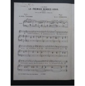 PLANQUETTE Robert Le premier rendez-vous Chant Piano ca1880